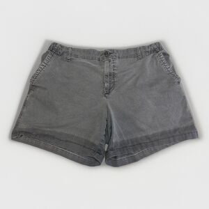 Old Navy elastic waist Chino Shorts Gray 5.5 Inch Inseam Women's Size L